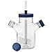 Chemglass CLS-1430-6L Series CLS-1430 Bioprocess Spinner Flask, Plain Bottom, Complete, 204 mm OD, 410 mm Height, 6000 mL