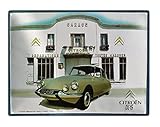 plaque constructeur citroen traction  Plaque Métal bombée : Citroën DS19 Garage Toutes Marques, 30 x 20 cm