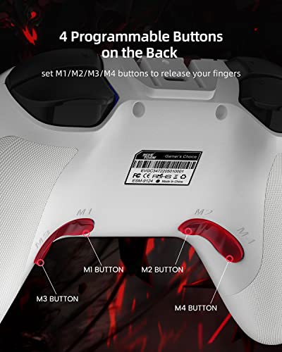 Switch Controllers, Wireless Switch Pro Controllers For Nintendo Switch/Switch Lite/Oled/Android/Ios/Pc/Steam Deck, Switch Remote Gamepad With 4 Programmable Buttons/Dual Vibration/Turbo/Motion Control/Led Light/Wake Up #TOP5