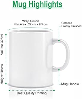 Personalized Coffee/Tea Mug Custom Name Add Photo, Logo, or Text for Birthday Gift, Wedding Gift, 1 Piece, Surprise Your Loved Ones 330ML White
