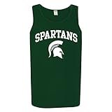 Michigan State Spartans Arch Logo Mens Tank Top - X-Large - Forest Green