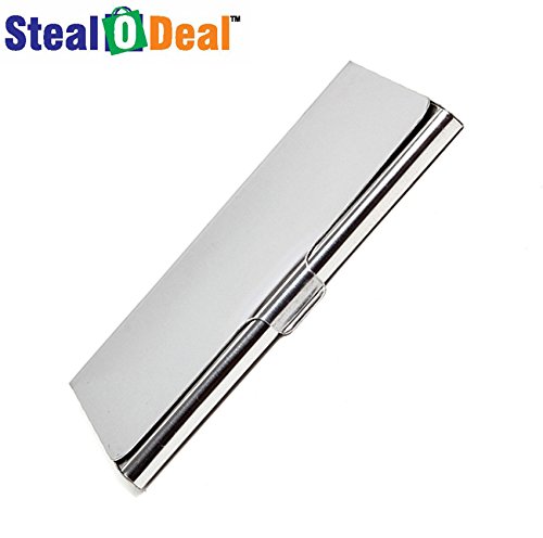 Image of Stealodeal Stainless Steel Debit /Credit Card Holder Unisex (Pack of 2)