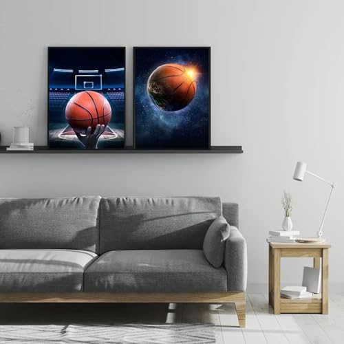 Art mural de basket-ball toile de salon impression moderne cadre interne