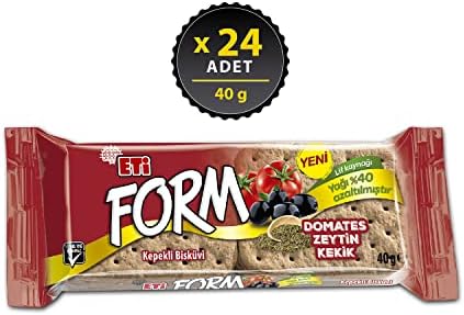 Eti Form Domatesli Zeytinli ve Kekikli Kepekli Bisküvi 40 g x 24 Adet - Görsel 4