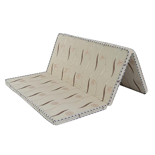 Msshuang RIBBONSTYLE-135X19M-66085953 Tri-Fold Coir Mattress 8Cm Single Mattress Tatami Mattress Has Good Air Permeability And Is Easy To Store And Move,Ribbon Style,1.35X1.9M cover