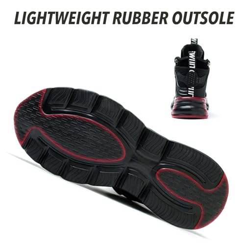 Nutropa Steel Toe Boots for Men Women, Lightweight Work & Safety Shoes Outdoor Protection Footwear Puncture Proof Industrial and Construction Shoes4