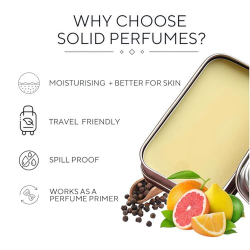 Blur India Solid Perfume | Smells Like Lemonade On A Summer Day & Warm hug Fragrance | Alcohol Free | Perfume Primer | Safe For Skin | Pack of 2 | Each 10 g