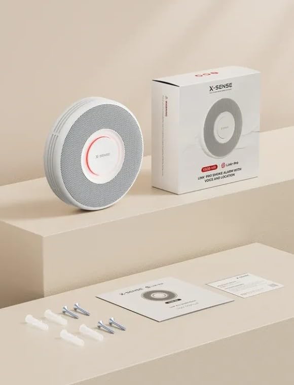 X-Sense Détecteur de fumée XS0B-MR, réseau Radio RF, Connexion sans Fil