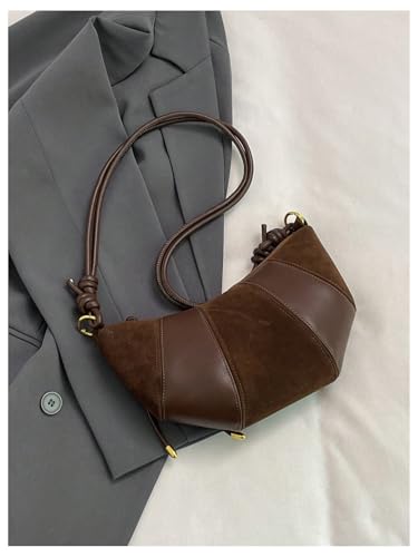 Verdusa Women's Retro Vintage Crossbody Bags Zipper PU Leather Adjustable Strap Hobo Handbags4