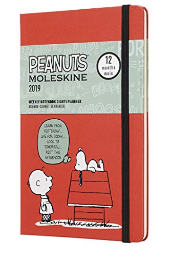 Moleskine Limited Edition Peanuts 12 Month 2019 Weekly Planner, Hard Cover, Large (5