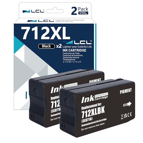 Cartouche HP 712 noir LCL 80-ML pour éviter les pannes d'encre sur vos traceurs DesignJet