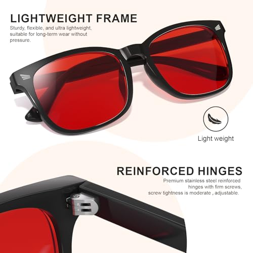 Image of hunsquer Blue Light Glasses for Woman /Men Computer Blue Light Glasses
