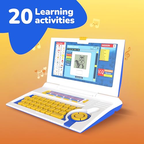 Image of Lifelong Educational Laptop for Kids 2-5 Years | 20-in-1 Fun Learning Modes with Music | AA Battery Operated with Mouse | Computer Toy with Alphabets, Words, Games & More | Playful Gift for Kids