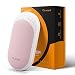 Electric Hand Warmer, OCOOPA 5200mAh Hand Warmers Rechargeable, Double Side Heating Portable Pocket Warmer, as Power Bank, Elegant Pink