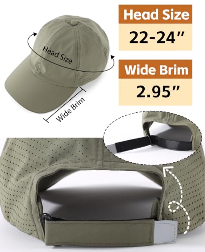 Image of Home Prefer Reflective Water Repellent Quick Dry Airy UPF50+ Sun Hat for Men Women Outdoor Sports Baseball Caps Unisex