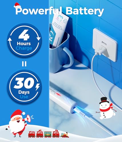 Image of TEETHEORY Electric Toothbrush for Adults with 8 ๐๐ซ๐ฎ๐ฌ๐ก ๐๐๐๐๐ฌ, Sonic Electric Toothbrush with 40000 VPM Deep Clean 5 Modes, Rechargeable Toothbrushes Fast Charge 4 Hours Last 30 Days