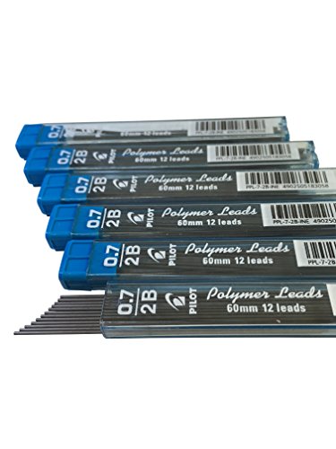 image for Pilot 0.7mm 2B Polymer Leads PPL-7-INE Fine Mechanical Pencil Lead Ref