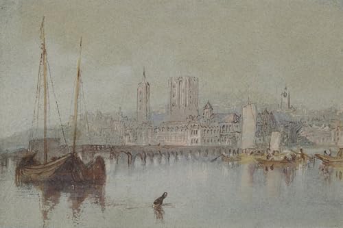 Affiche Toile Beaugency par Turner 60x90cm pour Décoration de Salon