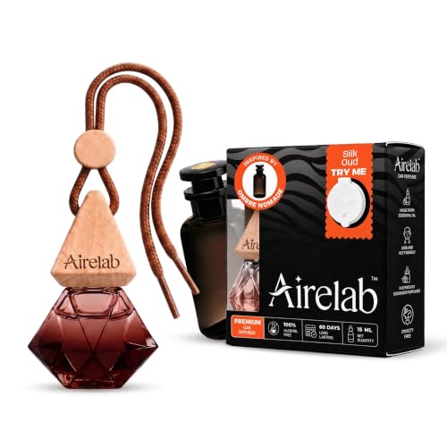 Image of Car Air Freshener | 15ml Refillable Perfume Oil with Wooden Diffuser Hanging Pod | Fragrance Inspired by Ombre nomad | Long Lasting Car Perfume | 60+ Days