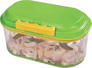 Garth Multipurpose Manual Dual Blades Fruit and Vegetable Twins Chopper/Cutter 1000-ML