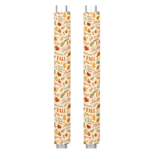 Image of Autumn Refrigerator Door Handle Covers Set of 2 Fridge Door Handle Decor