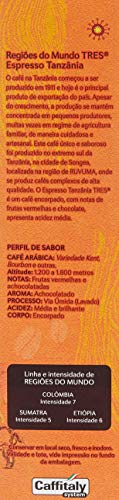Cápsula de Café Espresso, Tanzânia, Regiões Do Mundo, 10 Cápsulas, Tres, 3 Corações