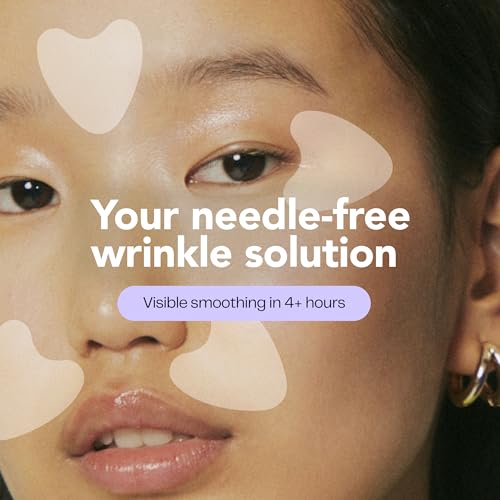 morrow beauty - peptide-infused smoothing wrinkle patches - overnight patches for smoothing fine lines and wrinkles anti aging stickers for crow39s feet elevens smile lines 66 count