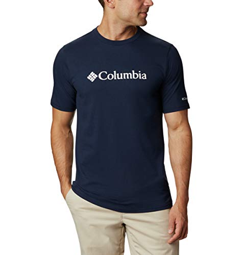 Columbia CSC Basic Logo Mens Tee Collegiate Navy White L