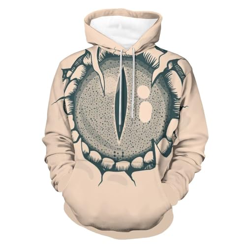 Pull pour homme femme style yeux gris sweat à capuche moderne unisexe taille S