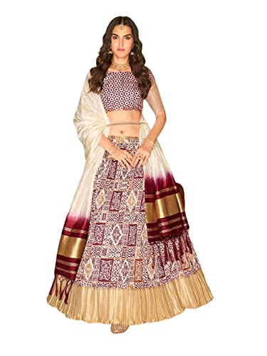 Lehenga Choli en soie 3866 : la robe indienne ajustée en taille XS pour en finir avec les retouches