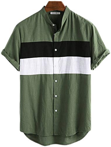 Long short sleeve shirts mens Clearance