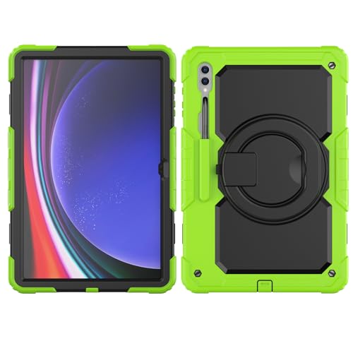Coque antichoc Samsung Tab S9 Ultra évite cassure écran avec sangle verte