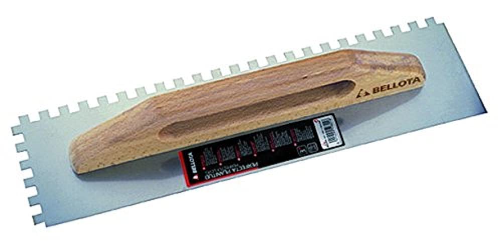 Bellota Black,Silver,Brown 5875-10 Castle Trowel Or Comb, Wood Handle