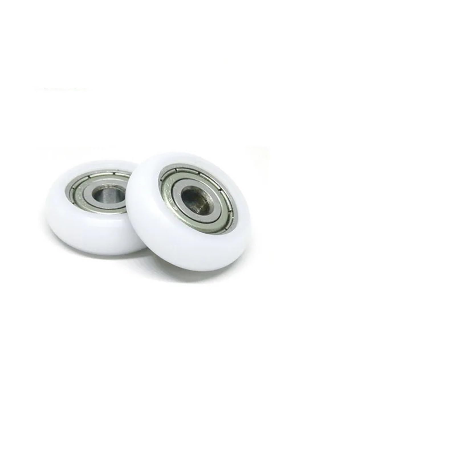 FQJYXWEWL 4-Pack 6x18x6 polyacetal Bearing Roller BSR68618-6 18 mm Diameter Aluminum Profile POM Guide Wheel 6 * 18 * 6 3D Printer Pulley(BSR625215-7 5x21.5x7)