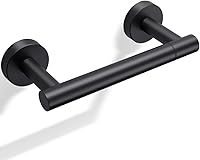 Day Moon Matte Black Toilet Paper Holder Wall Mount - Rustproof Stainless Steel Modern Bathroom Roll Holder, Easy Install