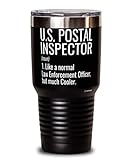 ODTGifts Funny U.S. Postal Inspector Tumbler Like A Normal Law Enforcement Officer But Much Cooler 30oz Stainless Steel Black