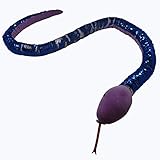 67” Reversible Flip Sequin Snake Stuffed Animal, Mermaid Sequin Toys for Kids, Sensory Fidget Toy, Soft Plush, Cool Room Decor, Unique Birthday Gift for Girls & Boys (Royal Blue)