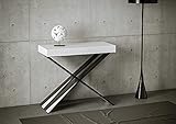 mesa consola extensible comedor ikea Consola extensible Itamoby Consola extensible Diago Small blanco fresno y antracita, 90 x 77 x 40 cm (extensible hasta 196 cm)