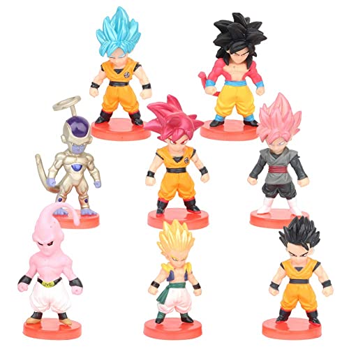Ball Cupcake Toppers, FANDE 8PCS Naruto Figuras Set Naruto Happy Birthday Party Supplies Decoraciones Cover