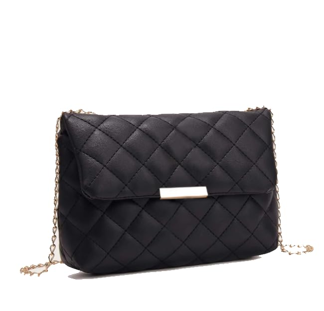 Bolsinha Feminina LukeSports Grade Diamante Mini Bolsa (Preto)