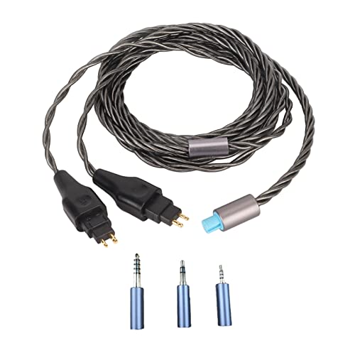 Câble HD580 gris froid pour écoute hifi à la maison avec fiche 2.5mm