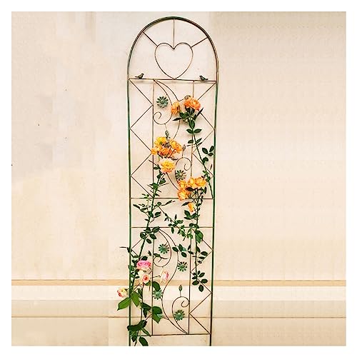Treillis grimpant vert pour rosier et plante extérieure de jardin en métal vintage 205cm