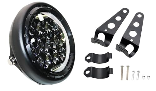 Phare LED pour motos universel rond 7.5 pouces pour remplacer l'éclairage d'origine