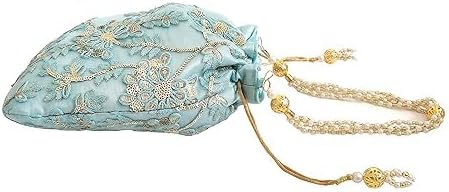 Potli Bags for Women Evening Bag Clutch Ethnic Bride Purse with Drawstring