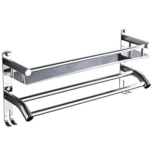 Estante de baño de acero inoxidable 304 Linjolly, trípode resistente a la humedad de 40 cm 2