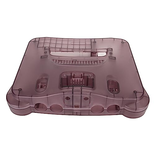 Carcasa ZAICOLER para N64 en material ABS translúcido morado rosa de alta durabilidad