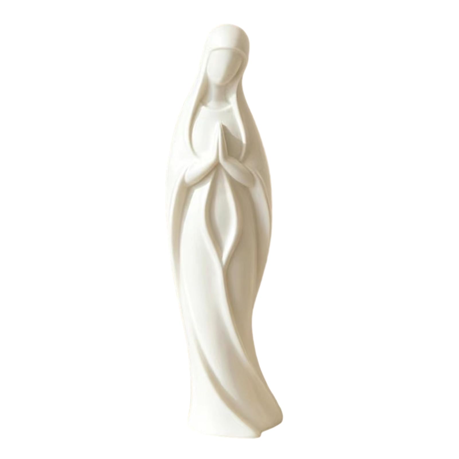 Glifora Virgin Mary Statue - 3D Printed Catholic Religious Saint Mary Figurine, Blessed Mother Sculpture for Home Decor