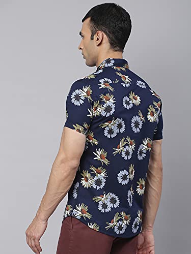Image of Dennis Lingo Men's Printed Slim Fit Cotton Casual Shirt