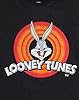 LOONEY TUNES T-Shirt for Women | Ladies Vintage Bugs Bunny Logo Short Sleeve Black Top | Adults Warner Bros Merchandise #3