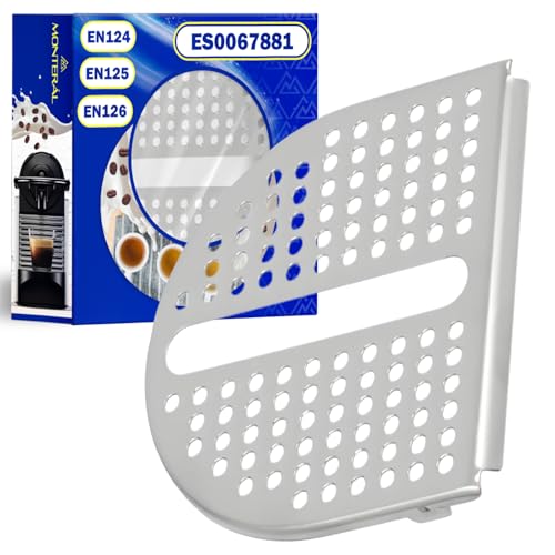 Rejilla de Soporte de Tazas Cafetera Tiene el Código Original ES0067881 para DeLonghi Nespresso Pixie EN124 EN125 EN126 - Garantía de 10 Años - MONTERAL